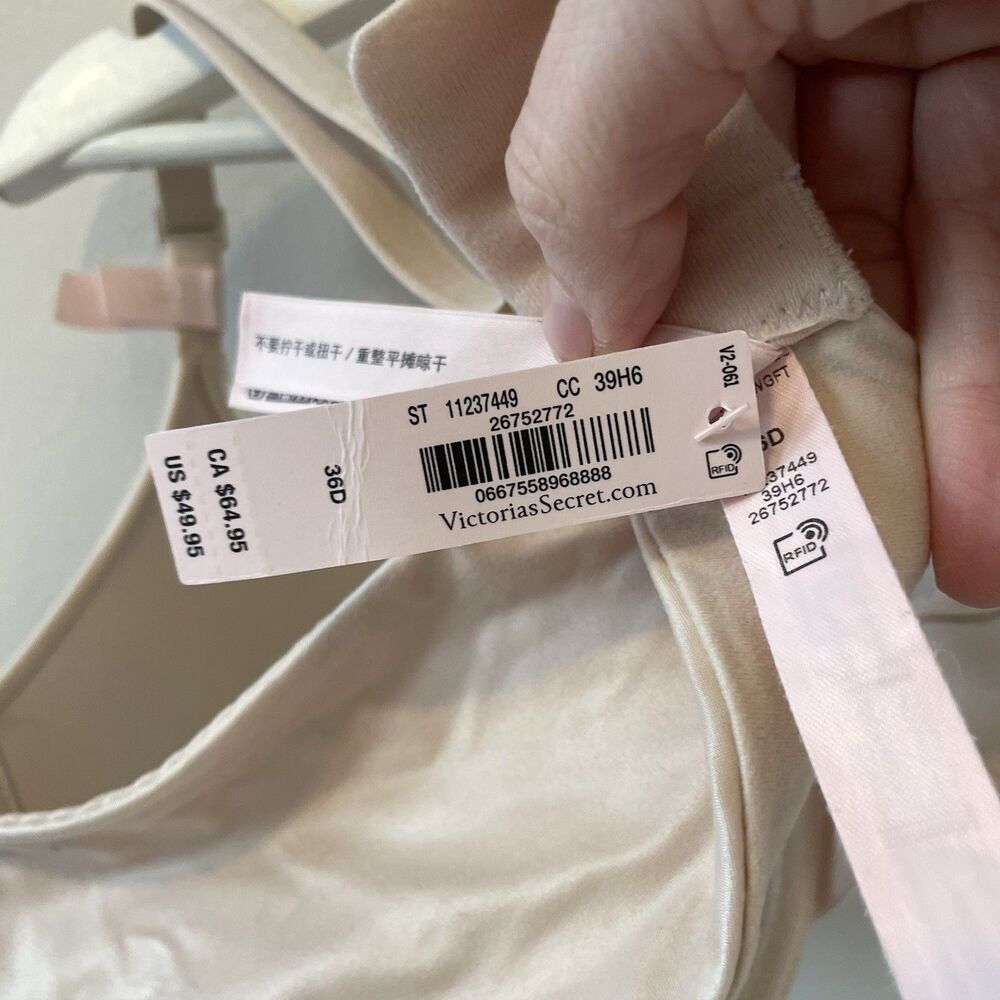NWT Victoria’s Secret Body By Victoria Perfect Shape Bra Nude 36D - Picture 7 of 8